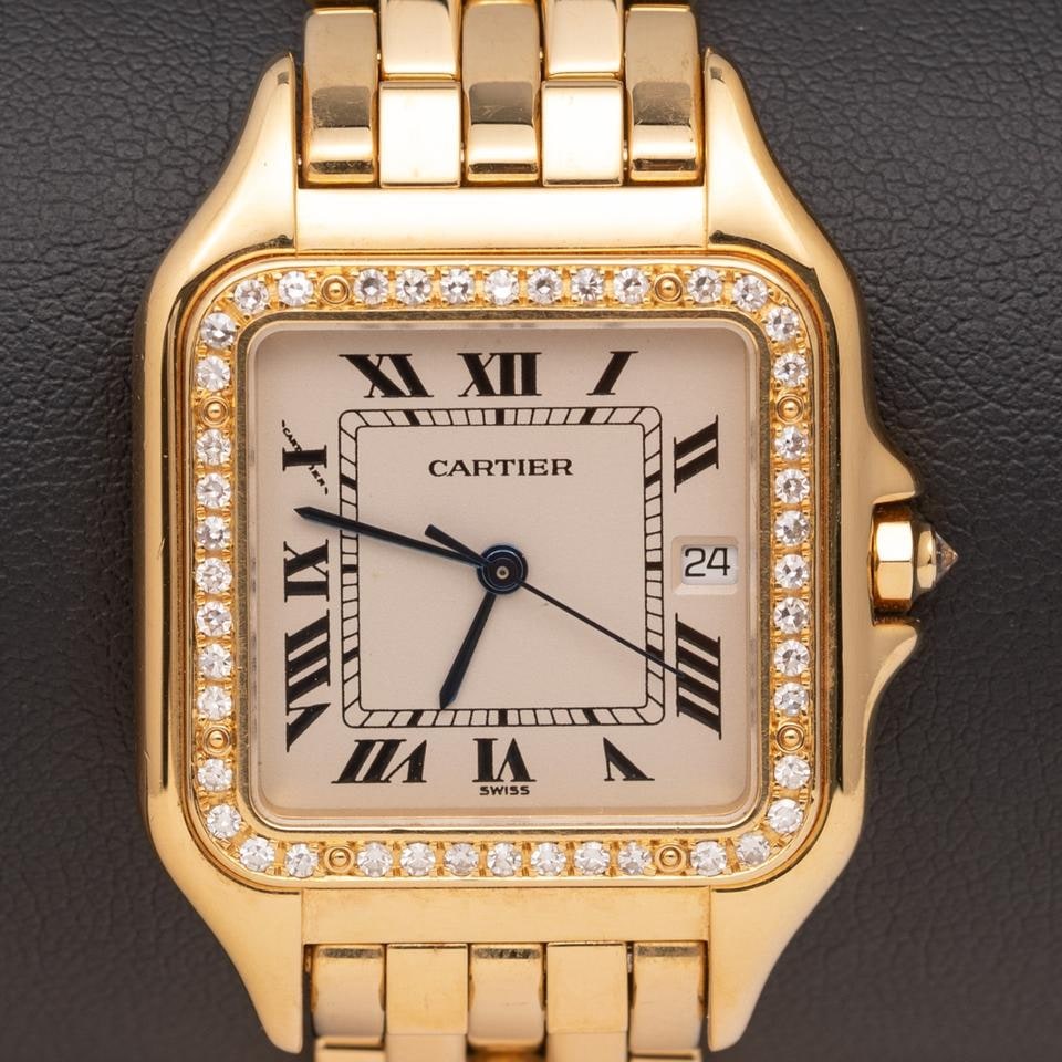 Cartier Panthère 18K žluté zlato Art Deco hodinky, 1270-2 — 1 z 9