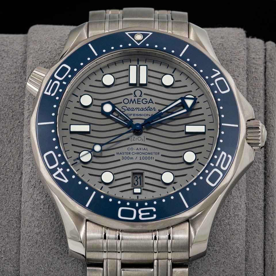 Omega Seamaster Diver 300M Grey Wave Dial Box Papers Ready to Ship, 210.30.42.20.06.001 — 1 of 8