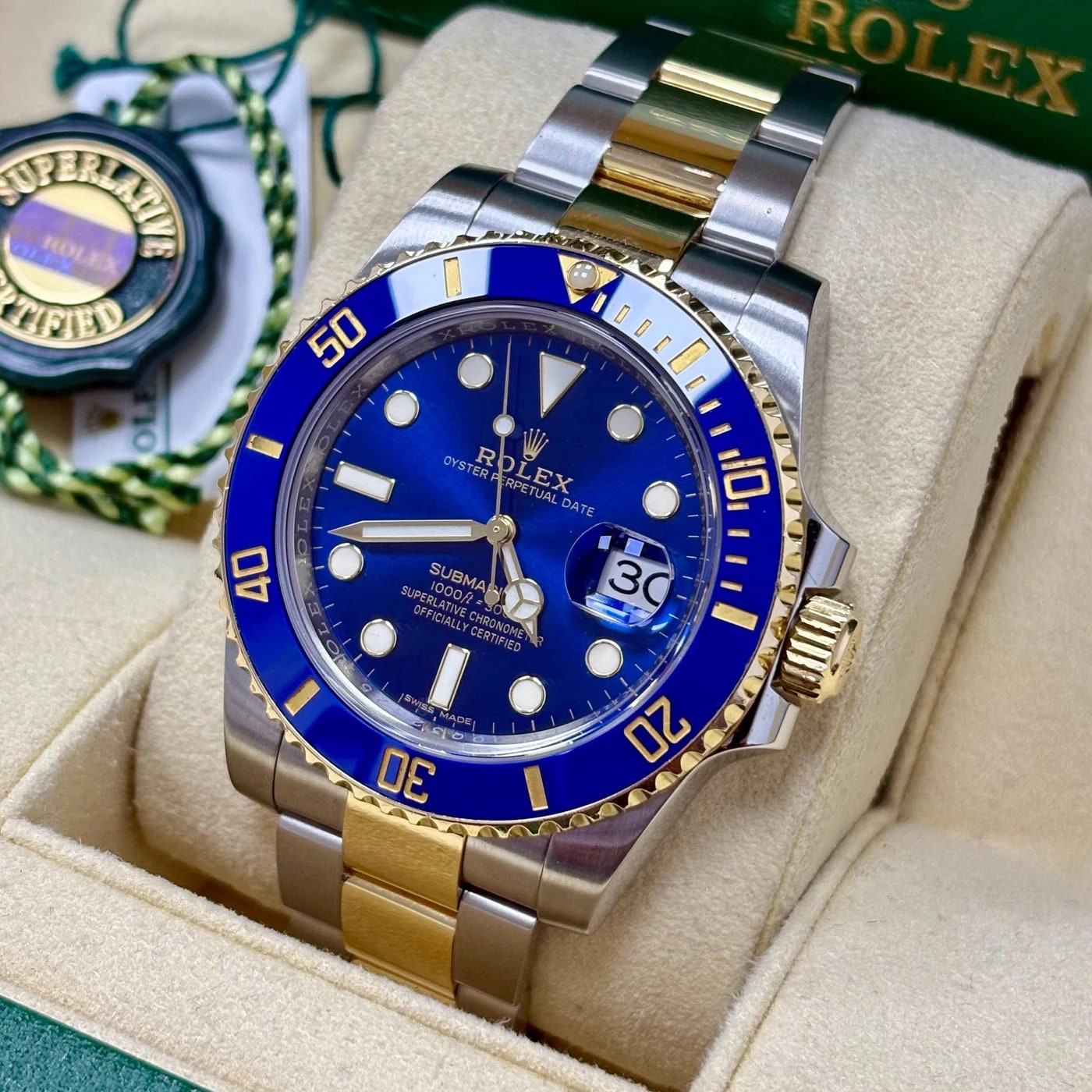 Rolex Submariner Date 116613LB SUBMARINER „BLUESY" Zweifarbig — 1 von 12