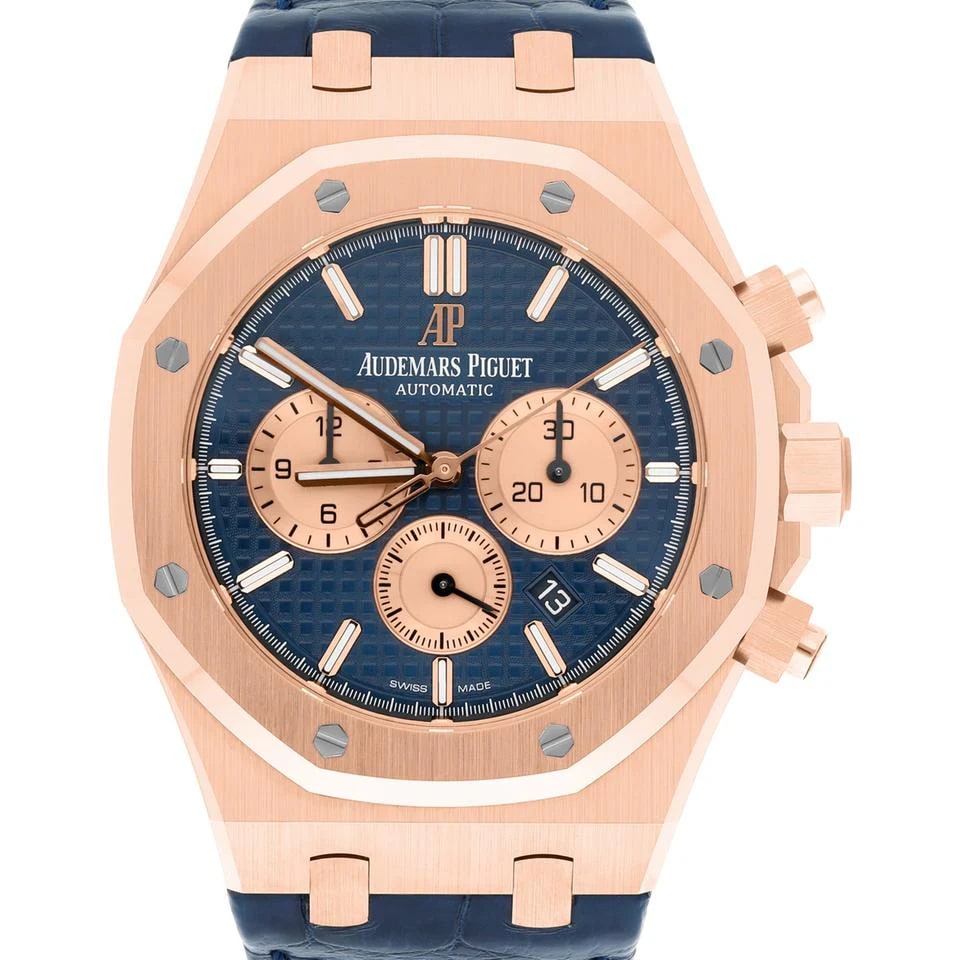Audemars Piguet Royal Oak Chronograph 41mm blaues Zifferblatt Roségold 26331OR.OO.D315CR.01 — 1 von 11