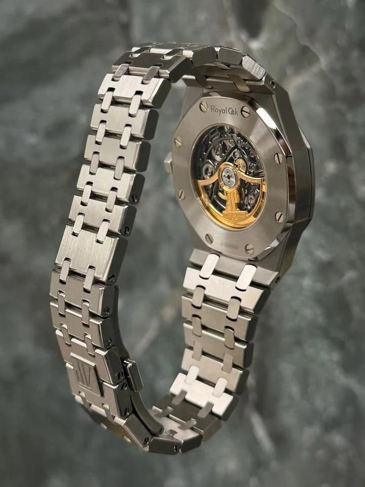 Audemars Piguet Royal Oak Doppelunruh Openworked 41mm Skelett Stahl 15407ST.OO.1220ST.01 — 2 von 5