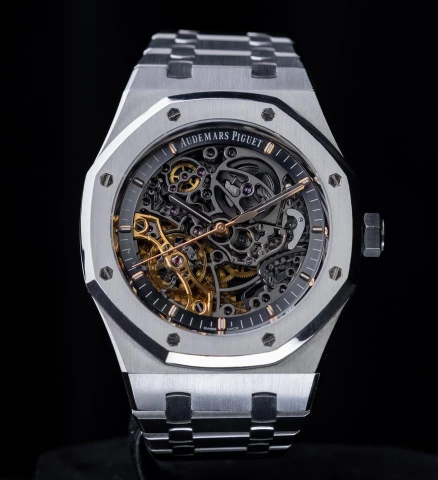 Audemars Piguet Royal Oak Doppelunruh Skelettiert Stahl Skelett 15407ST.OO.1220ST.01 — 1 von 8