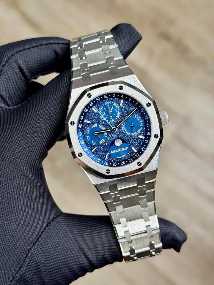 Audemars Piguet Royal Oak Perpetual Calendar 41mm blaues Zifferblatt Weißgold John Mayer — 1 von 9