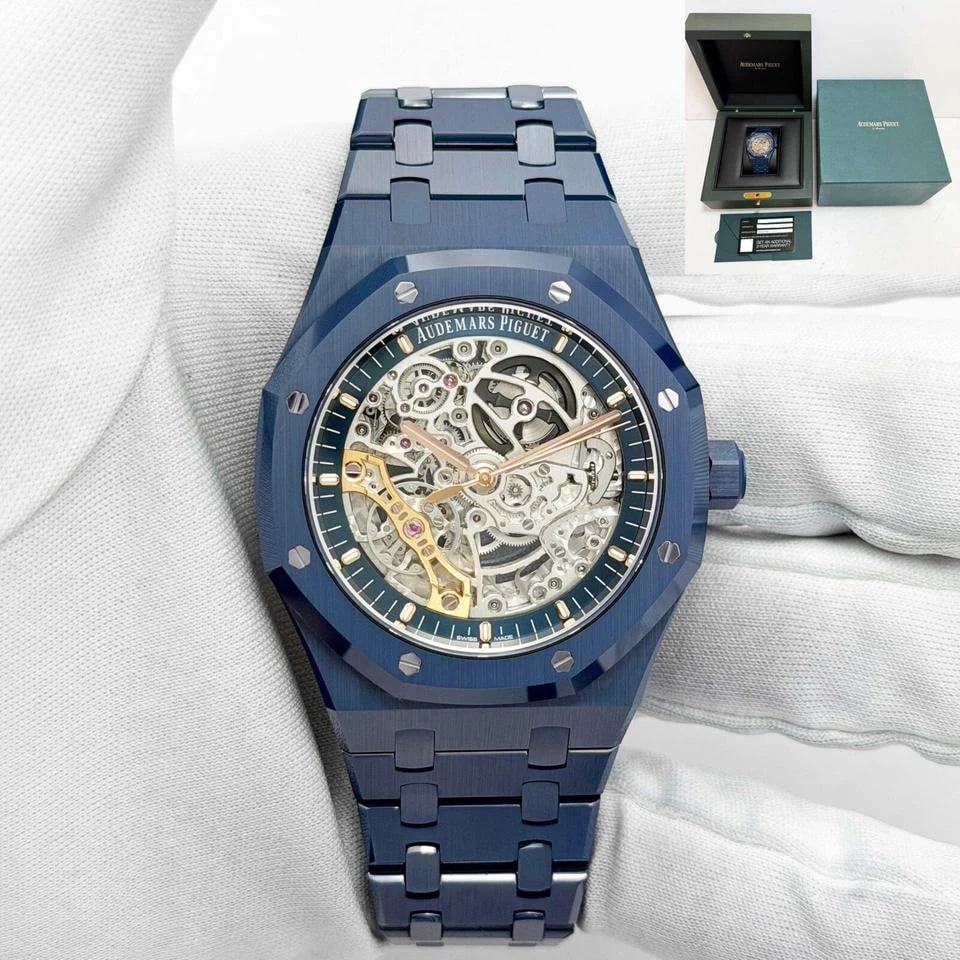 Audemars Piguet Royal Oak Doppelunruh Openworked 41 mm Blau Keramik — 1 von 5