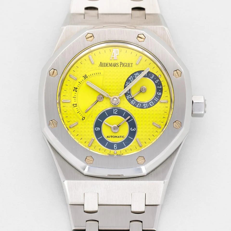 Audemars Piguet Royal Oak Dual Time 36mm Gelbes Zifferblatt Edelstahl — 1 von 9