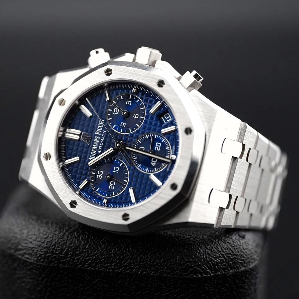 Audemars Piguet Royal Oak Chronograph 41 mm blaues Zifferblatt Weißgold — 1 von 15